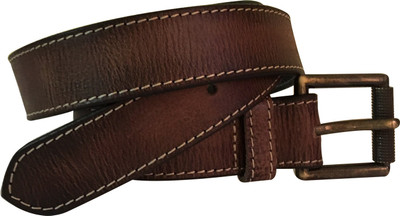

VINAY AND VIJAY Men Casual Brown Genuine Leather Belt