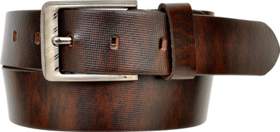 

A S Leather Men Casual Brown Genuine Leather Belt