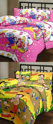 

V Brown Cartoon  Comforter(Poly Cotton, Multicolor