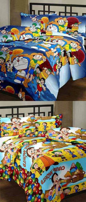 

V Brown Cartoon  Comforter(Poly Cotton, Multicolor