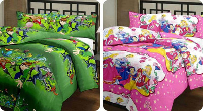 

V Brown Cartoon  Comforter(Poly Cotton, Multicolor