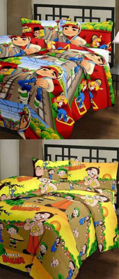 

V Brown Cartoon  Comforter(Poly Cotton, Multicolor