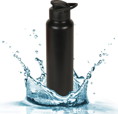 

Style Homez Stainless Steel Water Bottle 1000 ml Sipper Black Color 1000 ml Sipper(Pack of 1, Black), Matelic black
