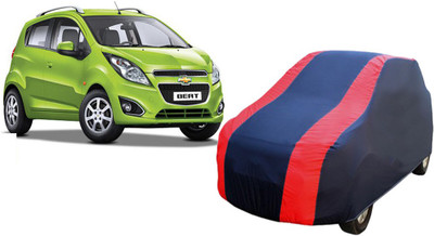 Red Horse Car Cover For Chevrolet Beat (Without Mirror Pockets)(Blue)