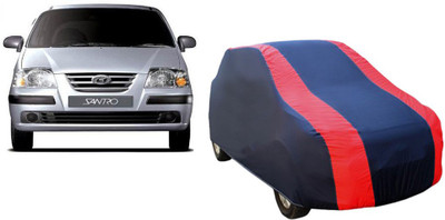 Shompy Car Cover For Hyundai Santro Xing (With Mirror Pockets)(Blue)