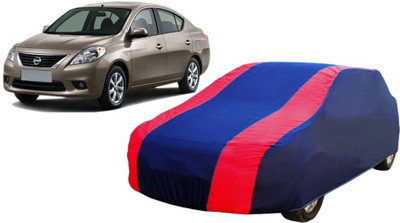 Shompy Car Cover For Nissan Sunny (With Mirror Pockets)(Blue)