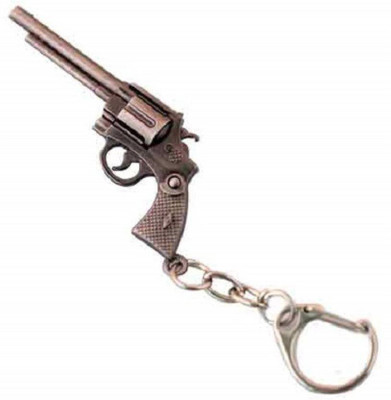 

Madhuraj Gun Shape Design Copper Colour Imported High Quality Locking Key Chain(Brown)