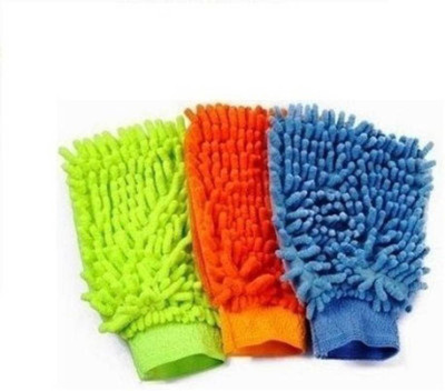 

H D ENTERPRISE Microfiber Vehicle Washing Hand Glove(Pack Of 3)