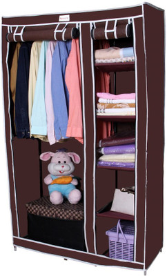 

Novatic Carbon Steel Collapsible Wardrobe(Finish Color - Dark Brown)