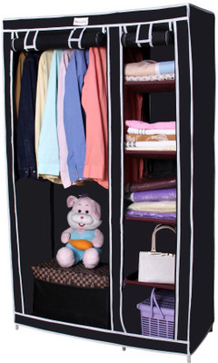 

Novatic Carbon Steel Collapsible Wardrobe(Finish Color - Black)