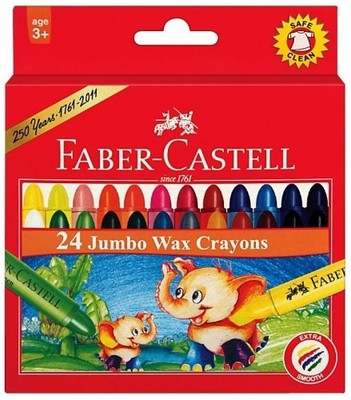 

Faber-Castell 24 Jumbo wax Crayons(Multicolor)