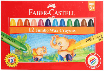 

Faber-Castell 12 Jumbo wax crayons(Multicolor)