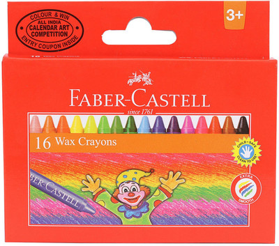 

Faber-Castell 16 Wax Crayons(Multicolor)