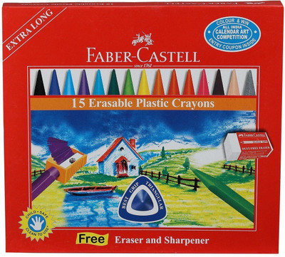 

Faber-Castell Erasable Crayons(Multicolor)
