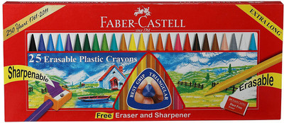 

Faber-Castell Erasable Plastic Crayon set(Multicolor)