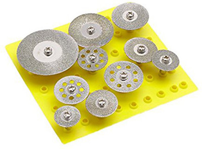 

EXCELIMPEX DREMEL DRILL BIT DIAMOND SAW BLADE ROTARY TOOL 10PCS 16MM -40 MM Metal Cutter