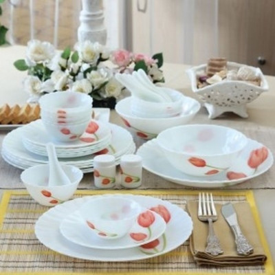 

Laopala Scarlet Duet Dinner Set(Opalware)
