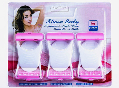 NEXTTECH 6 pieces body shaver Disposable Razor(Pack of 6) available at flipkart for Rs.217