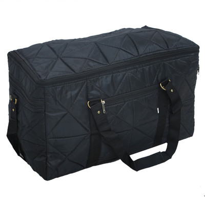 

Kuber Industries "Travelling Bag , Carry Bag, Duffle Bag In Soft Parachute Material Travel Duffel Bag(Black)