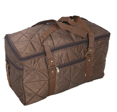

Kuber Industries "Travelling Bag , Carry Bag, Duffle Bag In Soft Parachute Material Travel Duffel Bag(Brown)