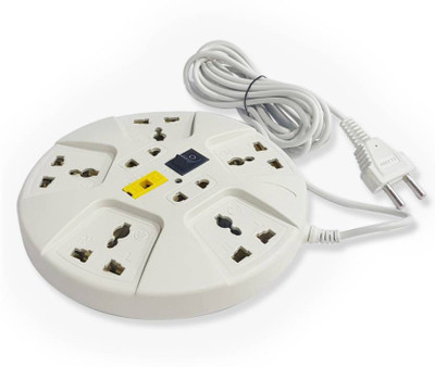 

sonica Extension Cord Universal Multi Socket Surge Protector 3 Meters 2 Core Lead (Copper) 6 Amp 6 A Three Pin Socket