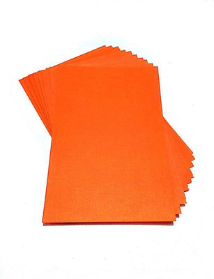 

SelectionWorld Art & Craft Felt Papers (Pack Of 10, Orange) Felt Sheet(21 cm x 30 cm)