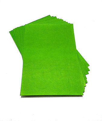 

SelectionWorld Art & Craft Felt Papers (Pack Of 10, Light Green) Felt Sheet(21 cm x 30 cm)