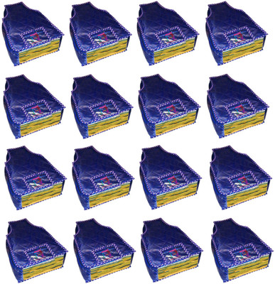 

Atorakushon At 16 Pcs Blouse Blue Set of 16 pcs Blouse Cover cosmetic Wedding Gift, wardrobe Organizer Jewellery Makeup Toiletry Regular Clothes Bag(Blue) At 16 Pcs Blouse Blue(Blue)