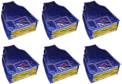

Atorakushon At 6 Pcs Blouse Blue Set of 6 pcs Blouse Cover cosmetic Wedding Gift, wardrobe Organizer Jewellery Makeup Toiletry Regular Clothes Bag(Blue) At 6 Pcs Blouse Blue(Blue)