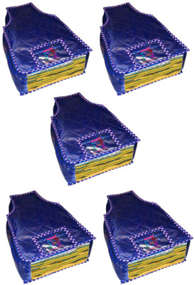 

Atorakushon At 5 Pcs Blouse Blue Set of 5 pcs Blouse Cover cosmetic Wedding Gift, wardrobe Organizer Jewellery Makeup Toiletry Regular Clothes Bag(Blue) At 5 Pcs Blouse Blue(Blue)