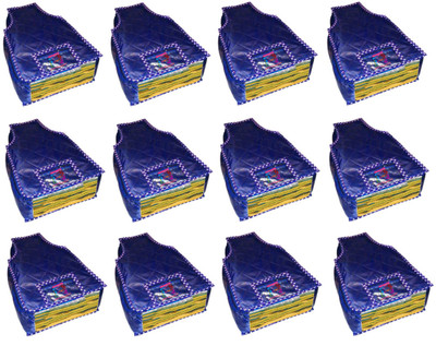

Atorakushon At 12 Pcs Blouse Blue Set of 12 pcs Blouse Cover cosmetic Wedding Gift, wardrobe Organizer Jewellery Makeup Toiletry Regular Clothes Bag(Blue) At 12 Pcs Blouse Blue(Blue)
