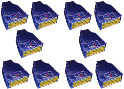 

Atorakushon At 10 Pcs Blouse Blue Set of 10 pcs Blouse Cover cosmetic Wedding Gift, wardrobe Organizer Jewellery Makeup Toiletry Regular Clothes Bag(Blue) At 10 Pcs Blouse Blue(Blue)