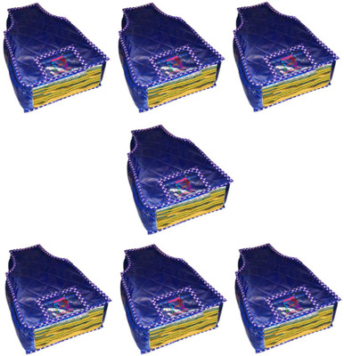 

Atorakushon At 7 Pcs Blouse Blue Set of 7 pcs Blouse Cover cosmetic Wedding Gift, wardrobe Organizer Jewellery Makeup Toiletry Regular Clothes Bag(Blue) At 7 Pcs Blouse Blue(Blue)