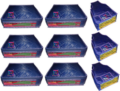 

Atorakushon At 6+3 Blue Parachute Combo of 6 PC Saree Cover & 3 PC Blouse Cover Wedding Gift, wardrobe orgniser\Regular Clothes Bag Vanity pouch(Blue) At 6+3 Blue(Blue)