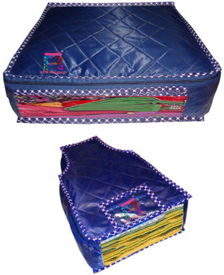 

Atorakushon At 1+1 Blue Parachute Combo of 1 PC Saree Cover 1 PC Blouse Cover Wedding Gift, wardrobe orgniser\Regular Clothes Bag Vanity pouch(Blue) At 1+1 Blue(Blue)
