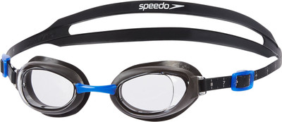 Speedo Aquapure Swimming Goggles(Grey), Grey/clear