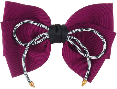 

Fayon Contemporary Statement Purple Bow Style Hair Clip(Purple)