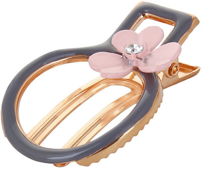 

Fayon Contemporary Statement Peach Tiny Flower Grey Hair Clip(Pink)
