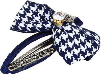 

Fayon Funky Fashion Blue Rose Leaf Funky Hair Clip(Blue)