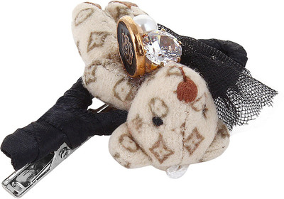 

Fayon Daily Casual Work Brown Teddy Black Hair Clip(Brown)