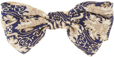 

Fayon Contemporary Statement Blue Cloth Criss Cross Printed Hair Clip(Blue)