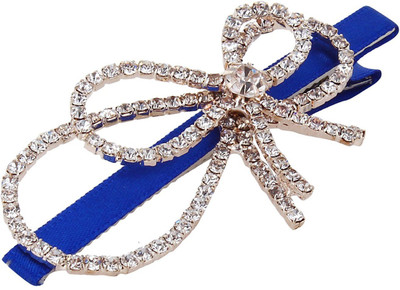 

Fayon Fashion Statement Blue Double Bow Summer Hair Clip(Blue)