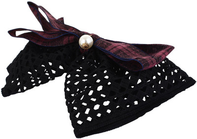 

Fayon Chic Style Black Lace Clipk Bow Hair Clip(Black)