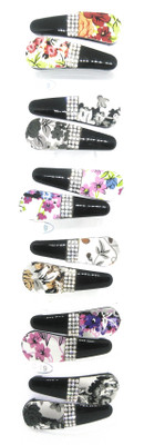 

Khubsurat Tic-Tac Hair Clips for Girls & Women, Stone Stud. Set of 6 Pairs Different Colors Tic Tac Clip(Multicolor)