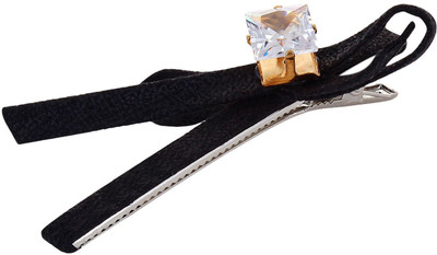 

Fayon Fashion Statement Black Lace With Crystal Hair Clip(Black)