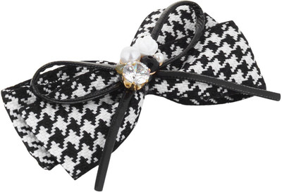 

Fayon Contemporary Statement Black Bow Hair Clip(Black)