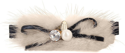 

Fayon Chunky Fashion Cream Beanie Coco Hair Clip(White)