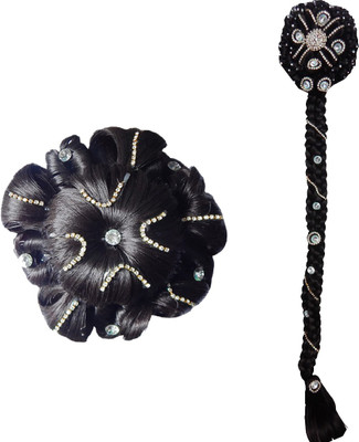 RZ World Hair juda choti-146 Hair Accessory Set(Black)