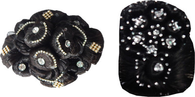 

RZ World Hair juda choti-84 Hair Accessory Set(Black)