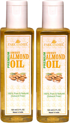 

Park Daniel Pure and Natural Sweet Almond Oil Combo pack of 2 No.100 ml Bottles(200 ml) Hair Oil(200 ml)